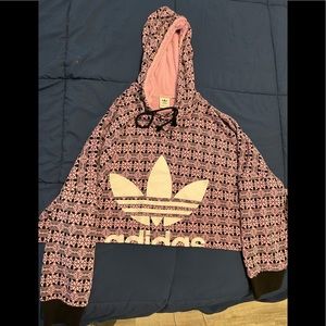 Adidas trefoil Print Hoodie